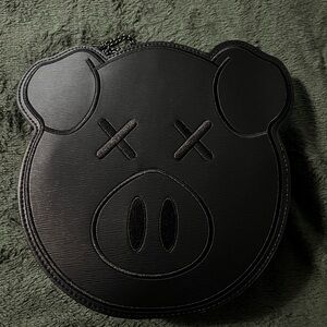 Shane Dawson Black Pig Face Crossbody Bag